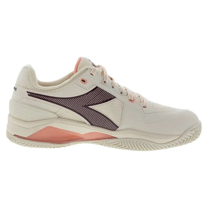 Women's Blushield Torneo 3 Clay Tennis Shoes Whisper White and Maroon
