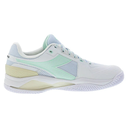 Women's Blushield Torneo 3 Clay Tennis Shoes White and Bay