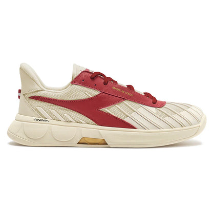B. Elite Star Tennis Shoes Whisper White and Garnet
