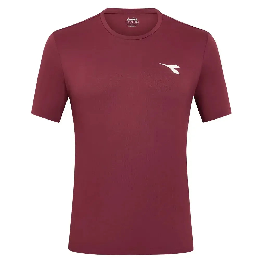 Men's Short Sleeve Icon Tennis Top-Apparel-Diadora-182122-F25-45103-1-Tennis Express