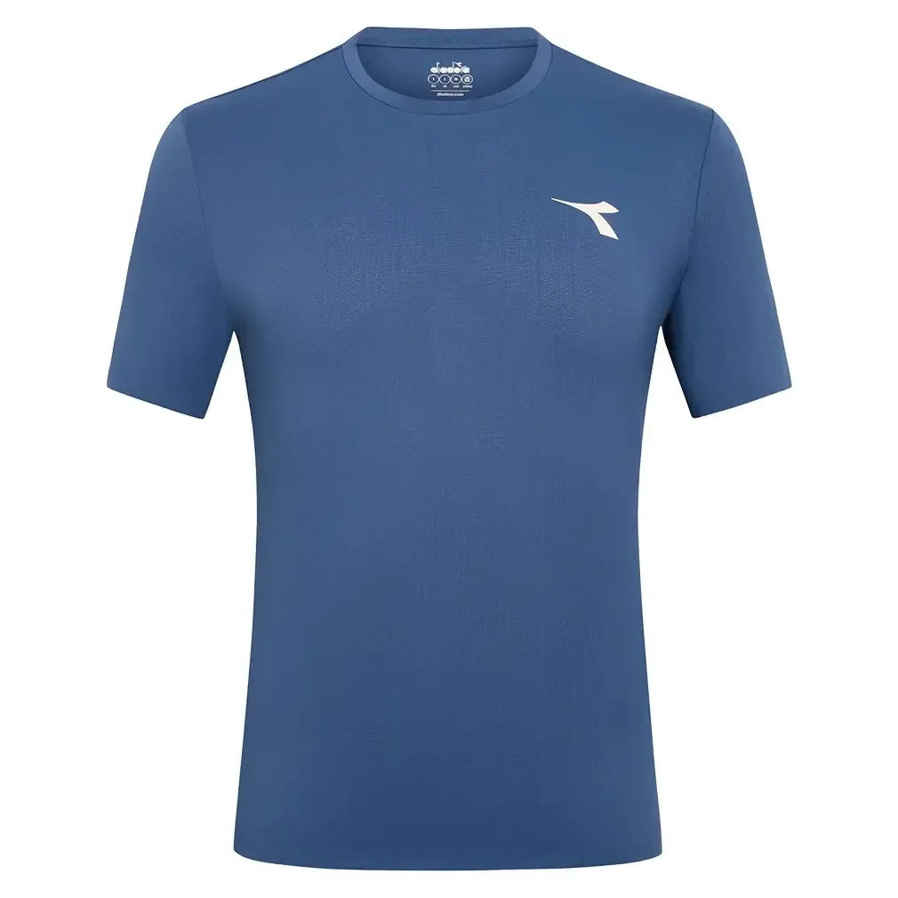 Men's Short Sleeve Icon Tennis Top-Apparel-Diadora-182122-F25-60030-1-Tennis Express