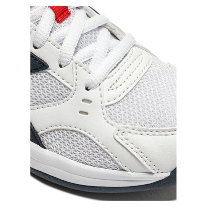 Juniors S Challenge 6 SL Tennis Shoes White and Blue Corsair