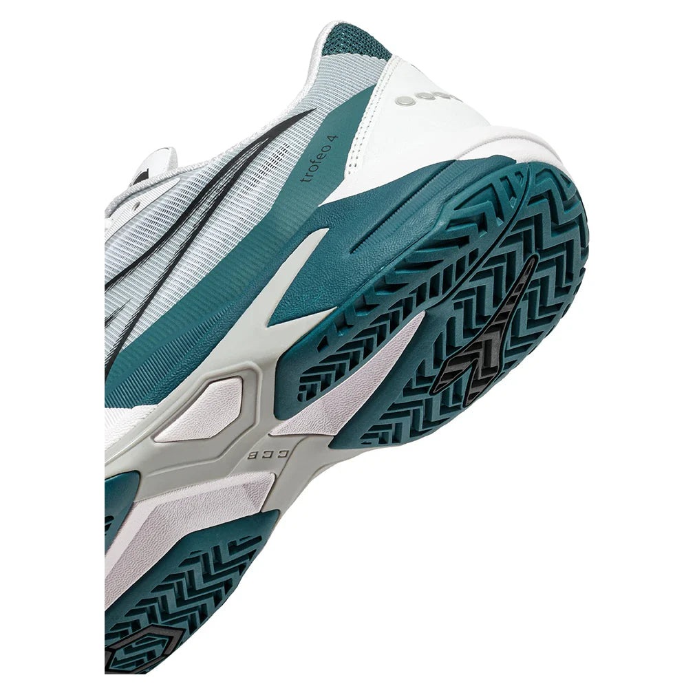 Men's Trofeo 4 AG Tennis Shoes White and Black