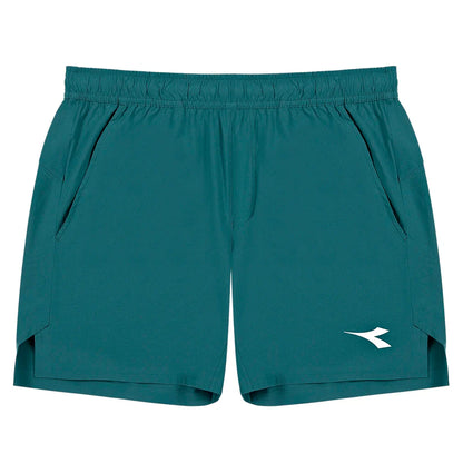 Men's Match FIBRAZERO 6 Inch Tennis Short-Apparel-Diadora-70092 Spruce Green-S, [current_file_name-Tennis Express