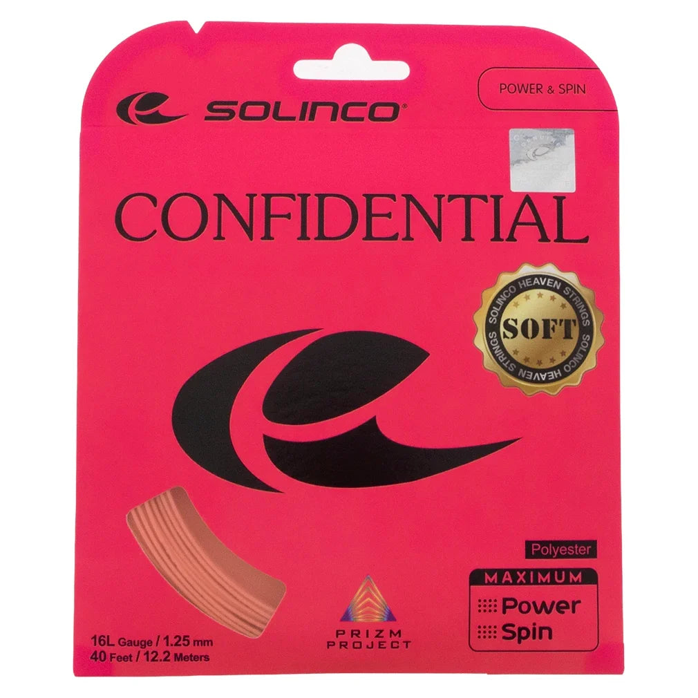 Confidential Soft Pink Tennis String