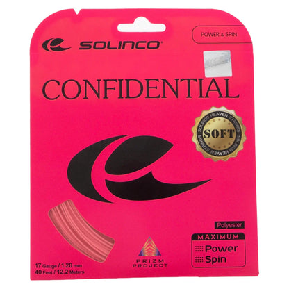Confidential Soft Pink Tennis String