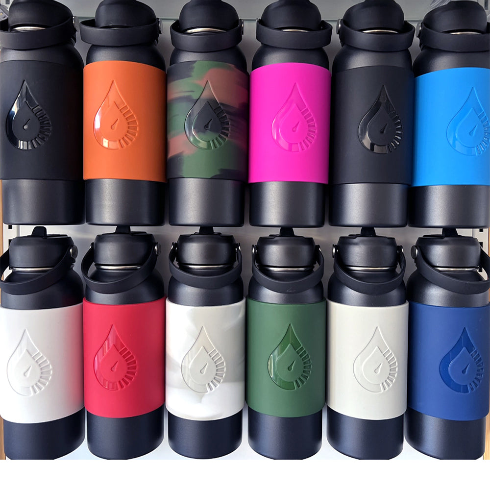FUELSTATION Black Bottle 32oz + Magnetic Sleeve | 11 Colors