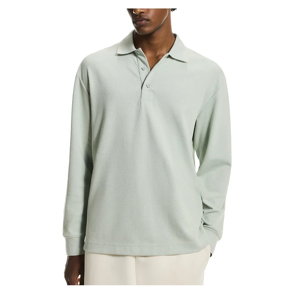 Men's Courtside Long Sleeve Tennis Polo Mineral-Apparel-On-Mineral-XS, [current_file_name-Tennis Express