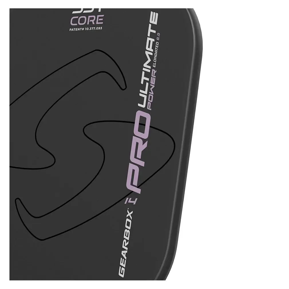 Pro Ultimate Power Elongated Pickleball Paddle Black and Purple