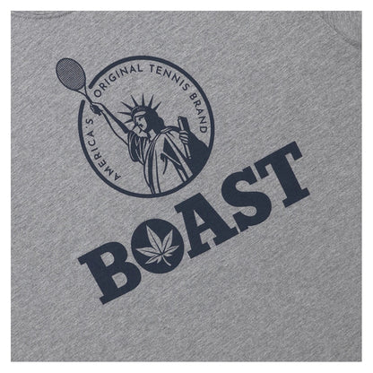 Men's Statue of Liberty Tennis Tee Heather Grey