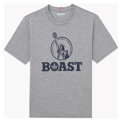 Men's Statue of Liberty Tennis Tee Heather Grey