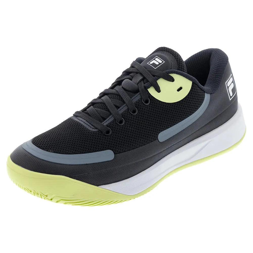 Men's Quick Ace Tennis Shoes Black and Shadow Lime-Footwear-Fila-1TM02097-041S25-Tennis Express