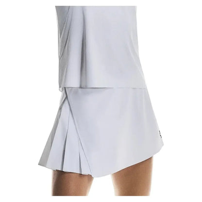 Women's Court Side Pleat Tennis Skort White