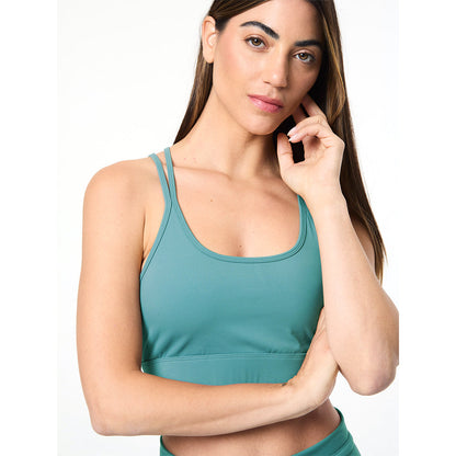 Sergio Tacchini Silvia Sports Bra - Duck Green
