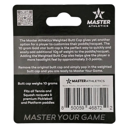 Master Athletics Weighted Butt Cap
