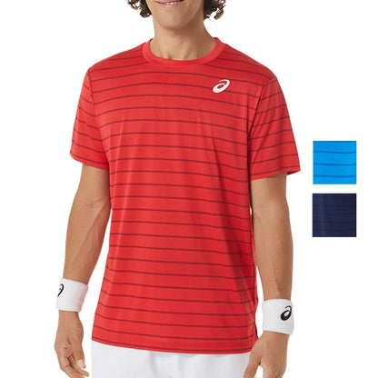 Men's Court Stripe Short Sleeve Tennis Top