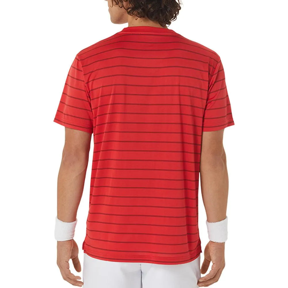 Men's Court Stripe Short Sleeve Tennis Top