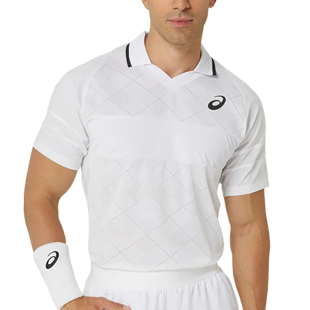 Men's Match Actibreeze Tennis Polo Brilliant White-Apparel-Asics-2041A283_100_3-Tennis Express