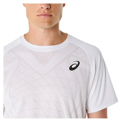 Men's Match ACTIBREEZE Short Sleeve Tennis Top Brilliant White