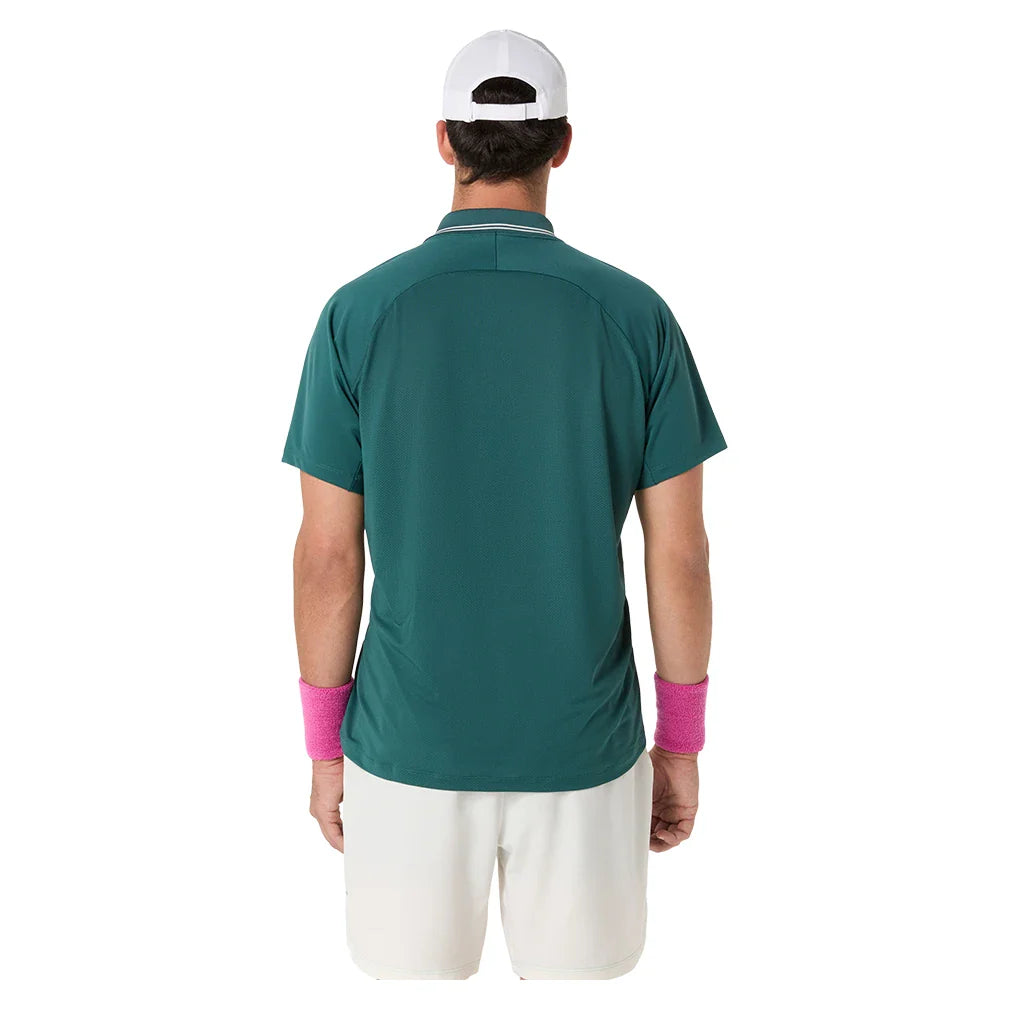 Men's Game Short Sleeve Tennis Polo Dark Neptune