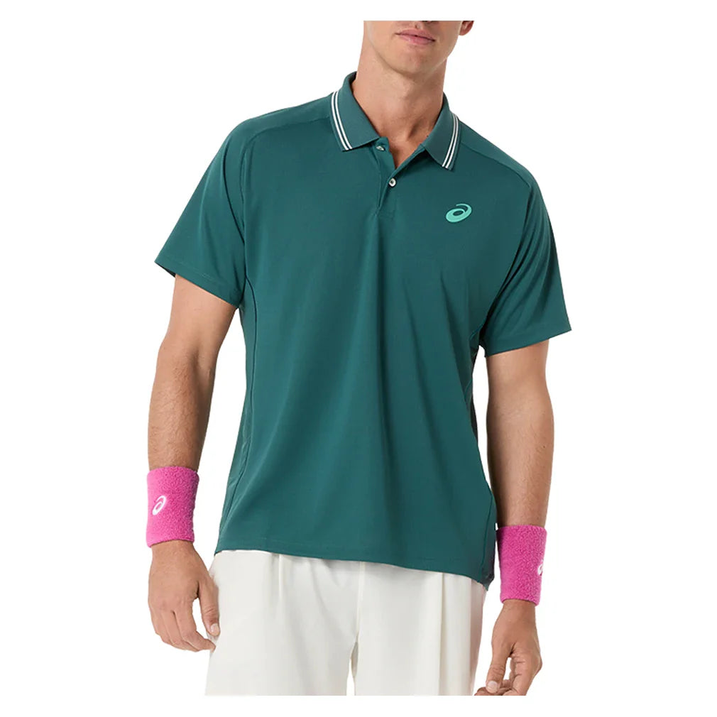 Men's Game Short Sleeve Tennis Polo Dark Neptune-Apparel-Asics-S-DARK_NEPTUNE, [current_file_name-Tennis Express