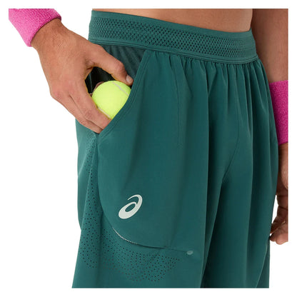 Men's Match Laser Cut 7 Inch Tennis Short Dark Neptune