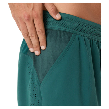 Men's Match Laser Cut 7 Inch Tennis Short Dark Neptune