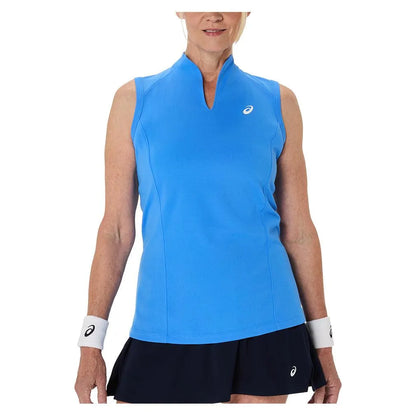 Women's Court Tennis Tank Blue Coast-Apparel-Asics-2042A370-401S25-3-Tennis Express