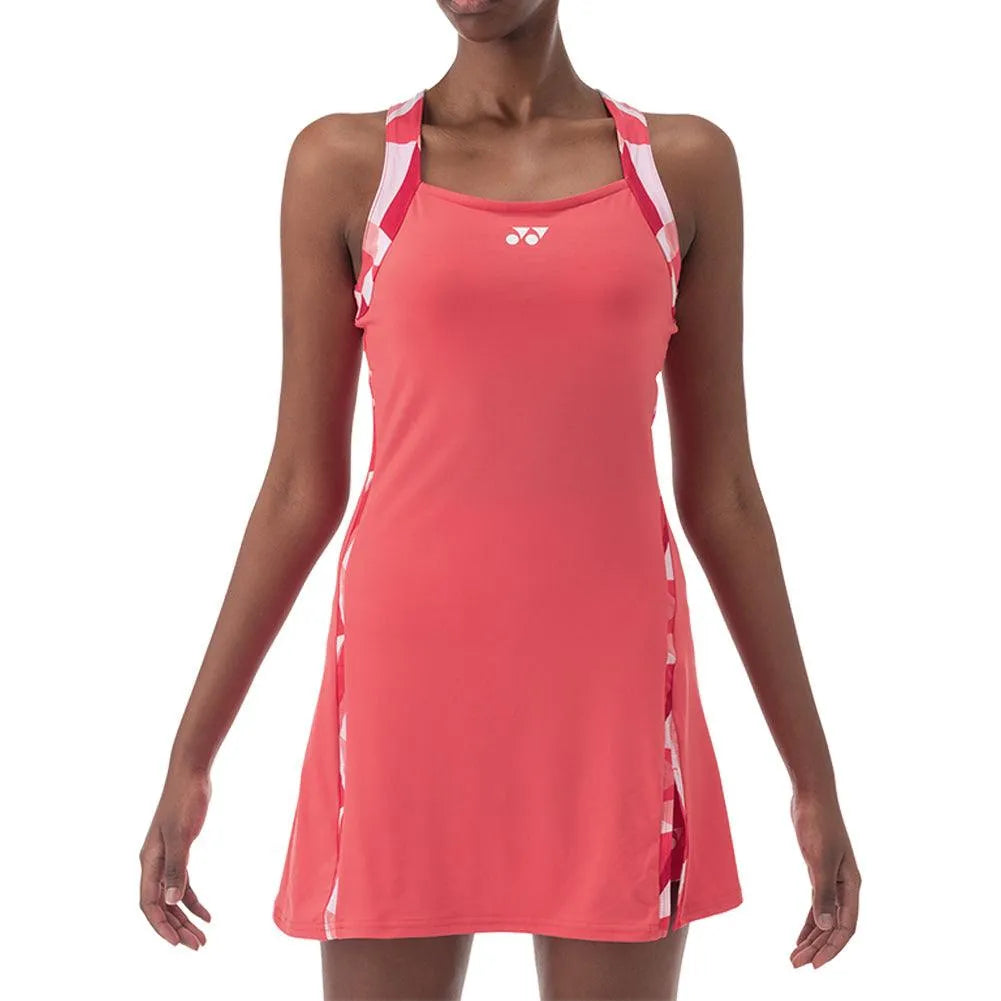 Women's Tennis Dress Coral Red-Apparel-Yonex-20828YX-S25-1-1-[Sku]-Tennis Express