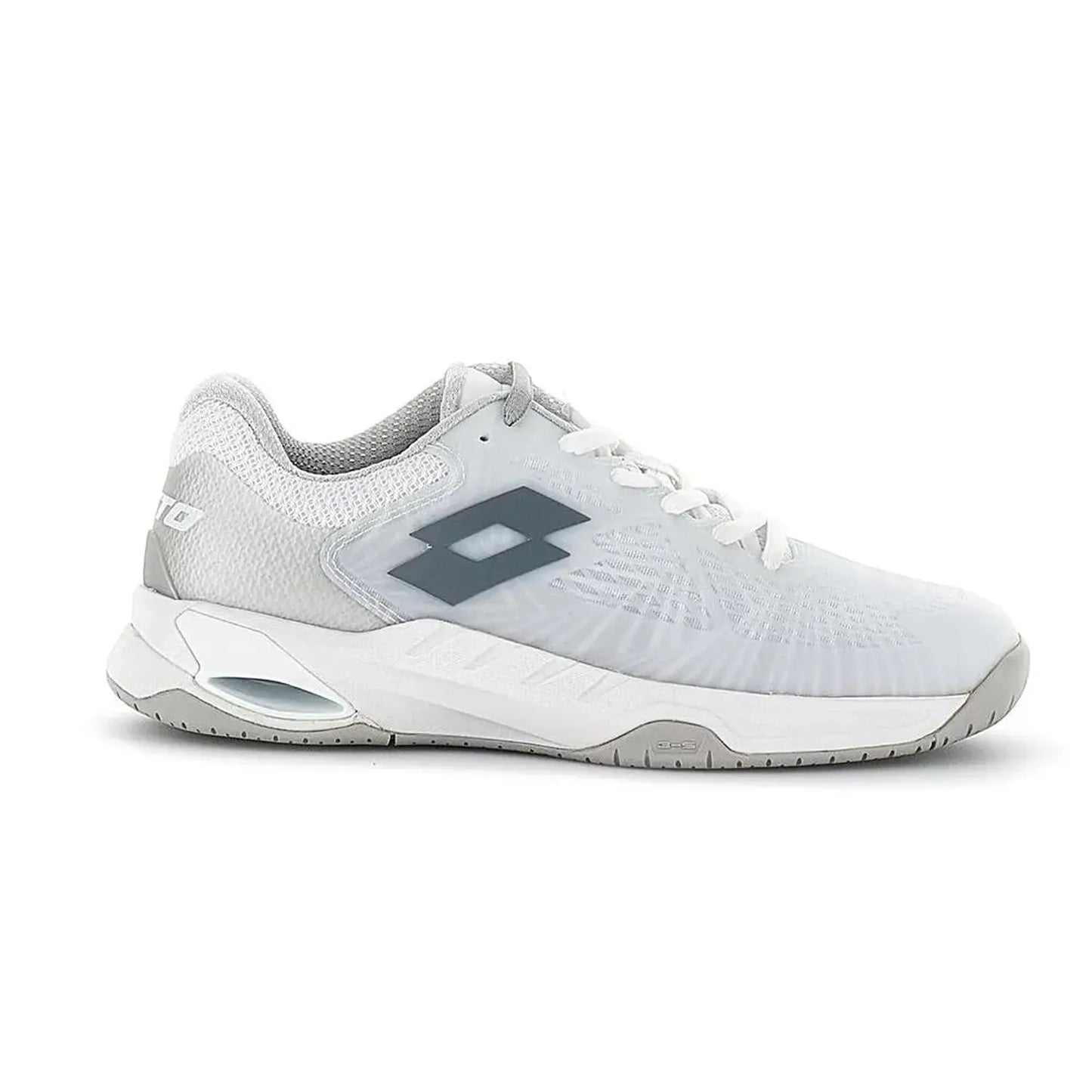 Women's Mirage 100 Speed Tennis Shoes All White and Cool Gray 9c