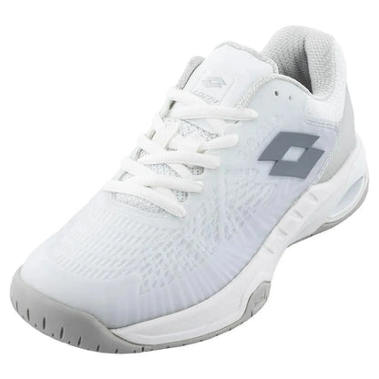 Women's Mirage 100 Speed Tennis Shoes All White and Cool Gray 9c