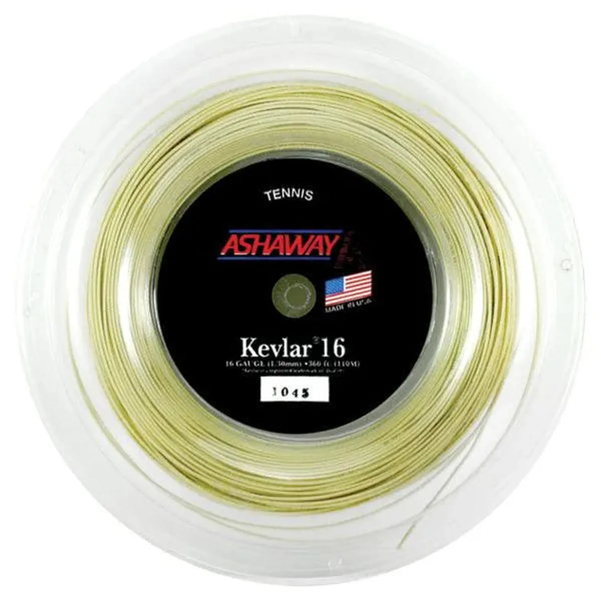 White - Kevlar 1.30/16g 360 Foot String Reel-Strings-Ashaway-2237-DEFAULT-L-Tennis Express