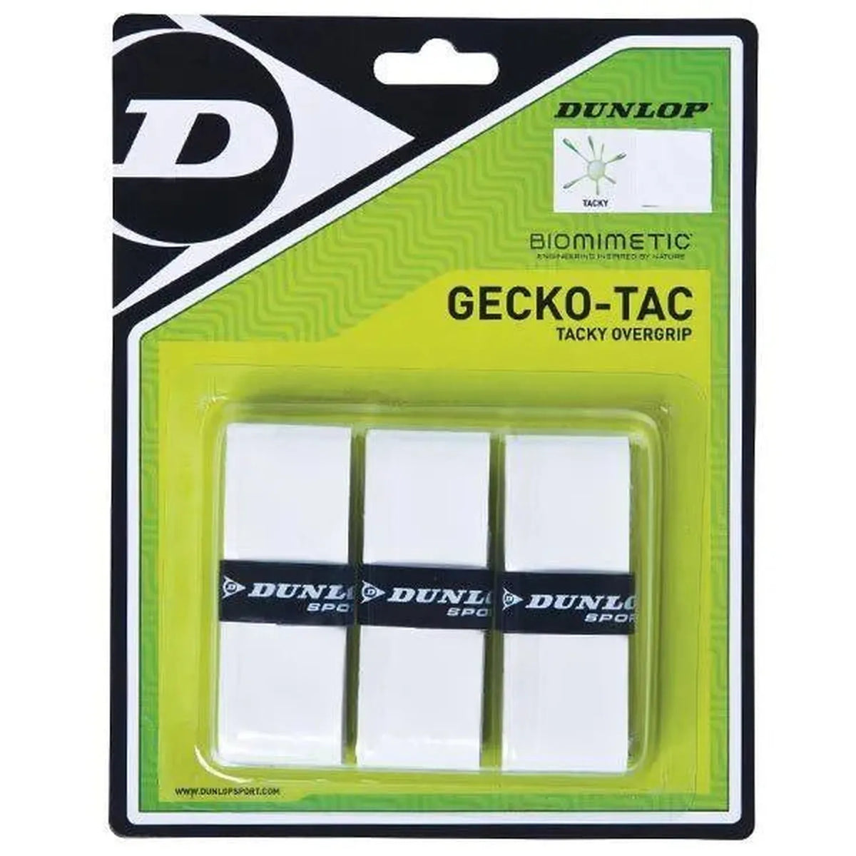 Tac 3 Pack White Tacky Tennis Overgrip-Accessories-Dunlop-23888-DEFAULT-L-Tennis Express