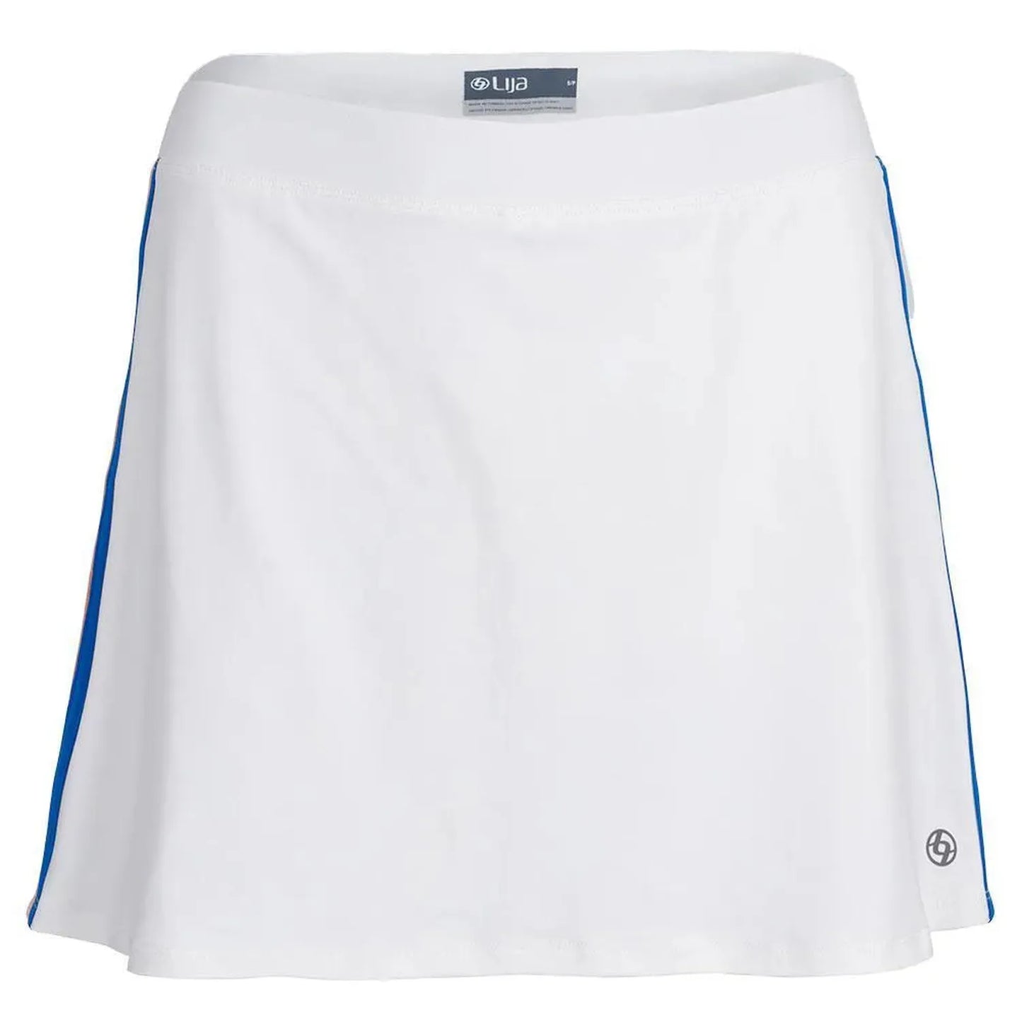 Women's Elite Racer Tennis Skort White and Apricot