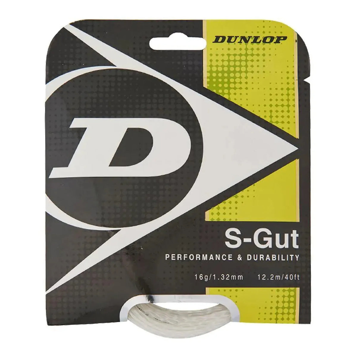 S-Gut 16G White Tennis String-Strings-Dunlop-24012-DEFAULT-L-Tennis Express
