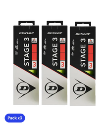 Balls  Dunlop Stage 3 Rojo/Amarillo (Pack x3) 2025