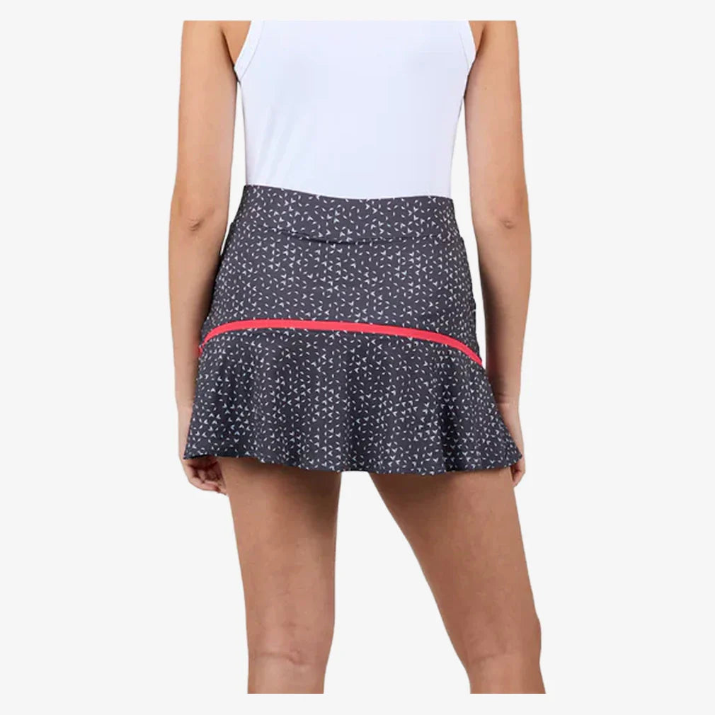 Women's Berry Fusion 14 Inch Tennis Skort Jetset and Berry Red