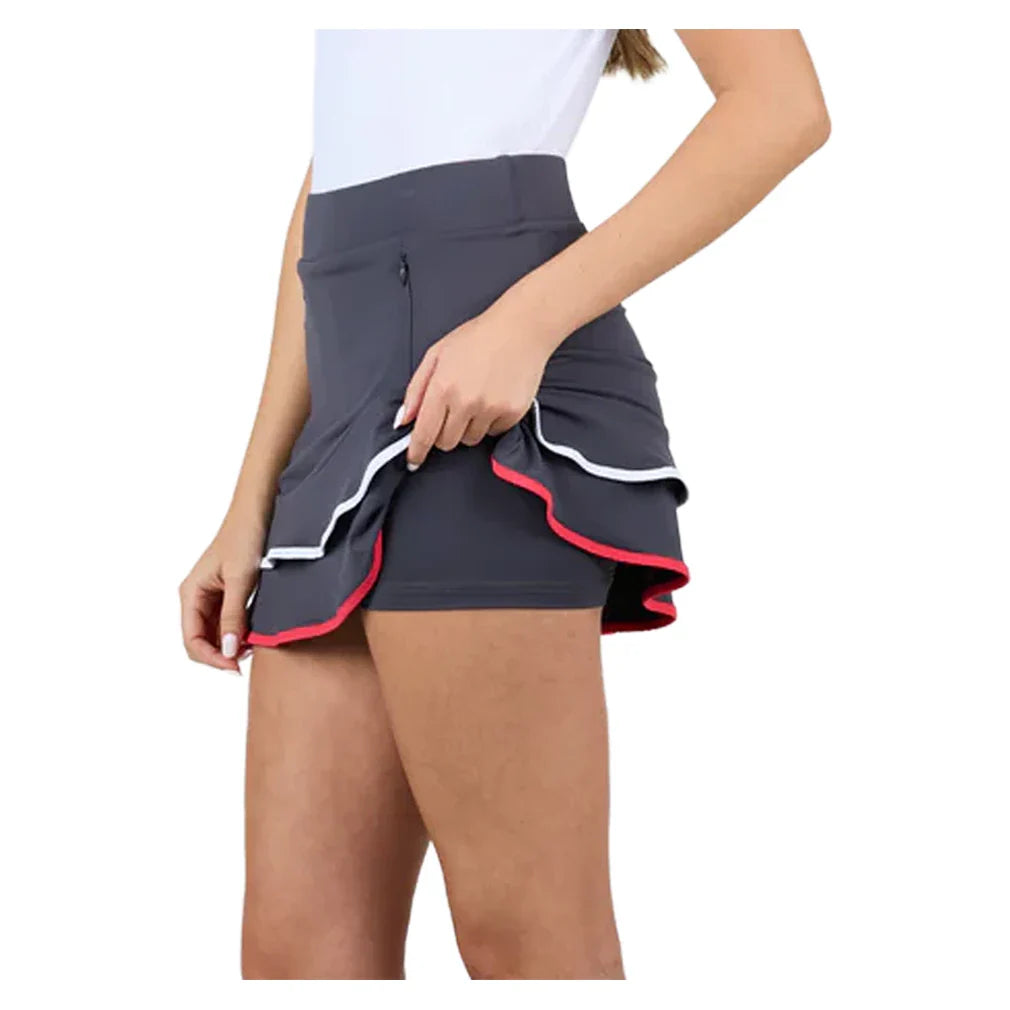 Women's Berry Fusion 15 Inch Tennis Skort Dark Grey