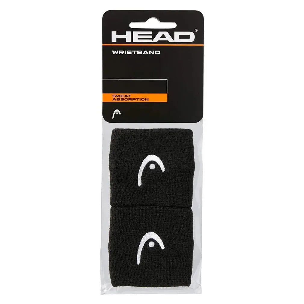 2.5 Inch Tennis Wristband 2 Pack BlackTienda Tennis