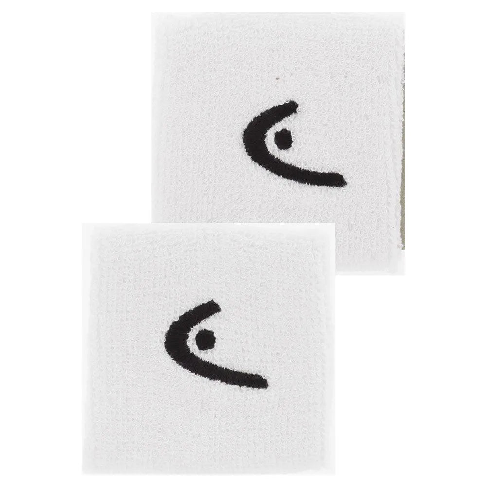 2.5 Inch Tennis Wristband 2 Pack WhiteTienda Tennis