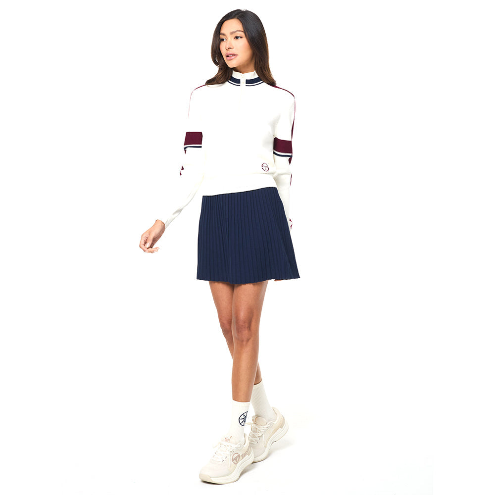 Sergio Tacchini Nota Knit Quarter Zip - Gardenia