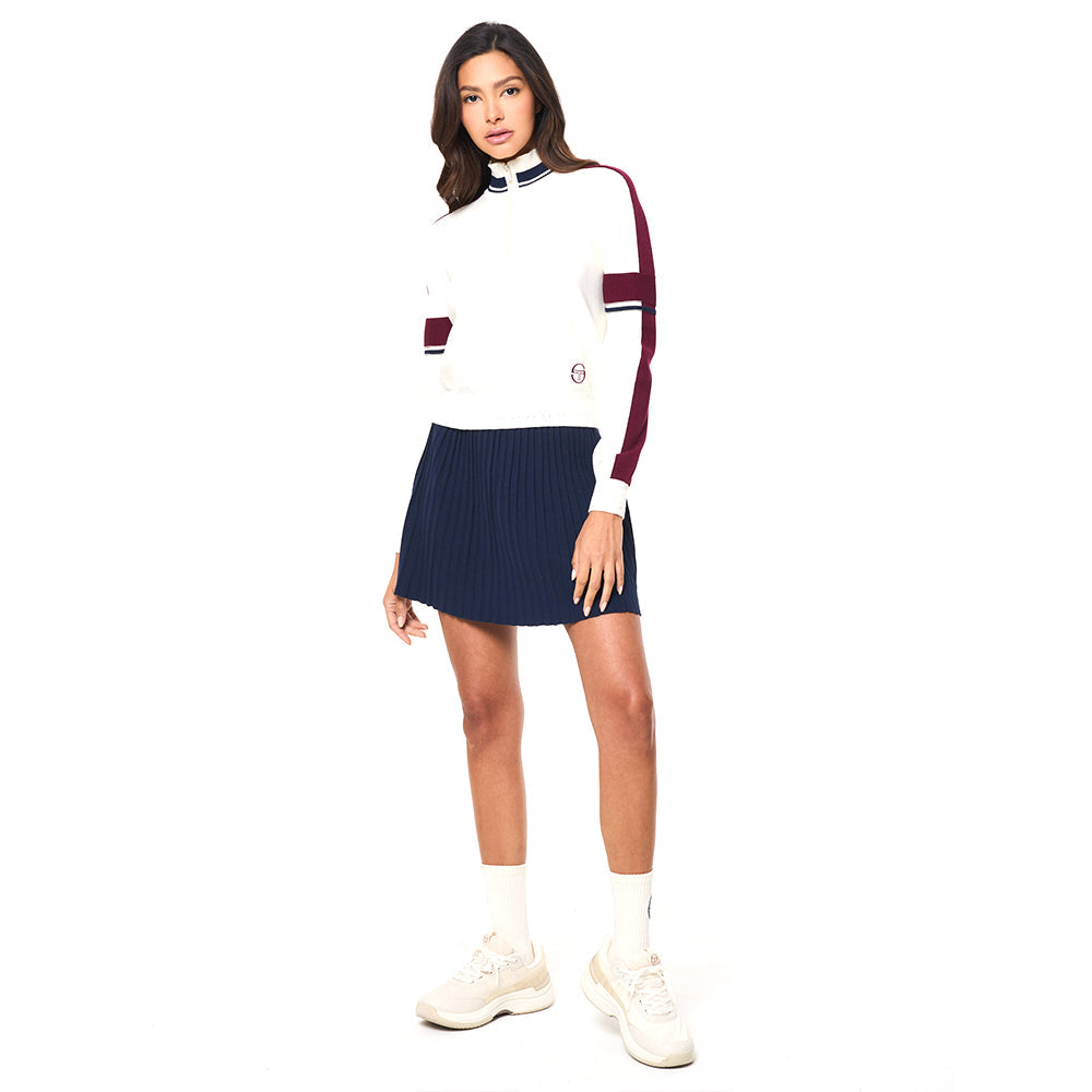 Sergio Tacchini Nota Knit Quarter Zip - Gardenia