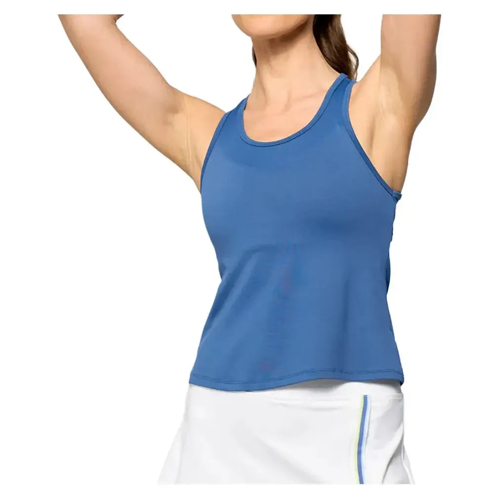 Women's Rival Tennis Tank Denim Blue-Apparel-Lija-25A-1960T2DBF25-Tennis Express