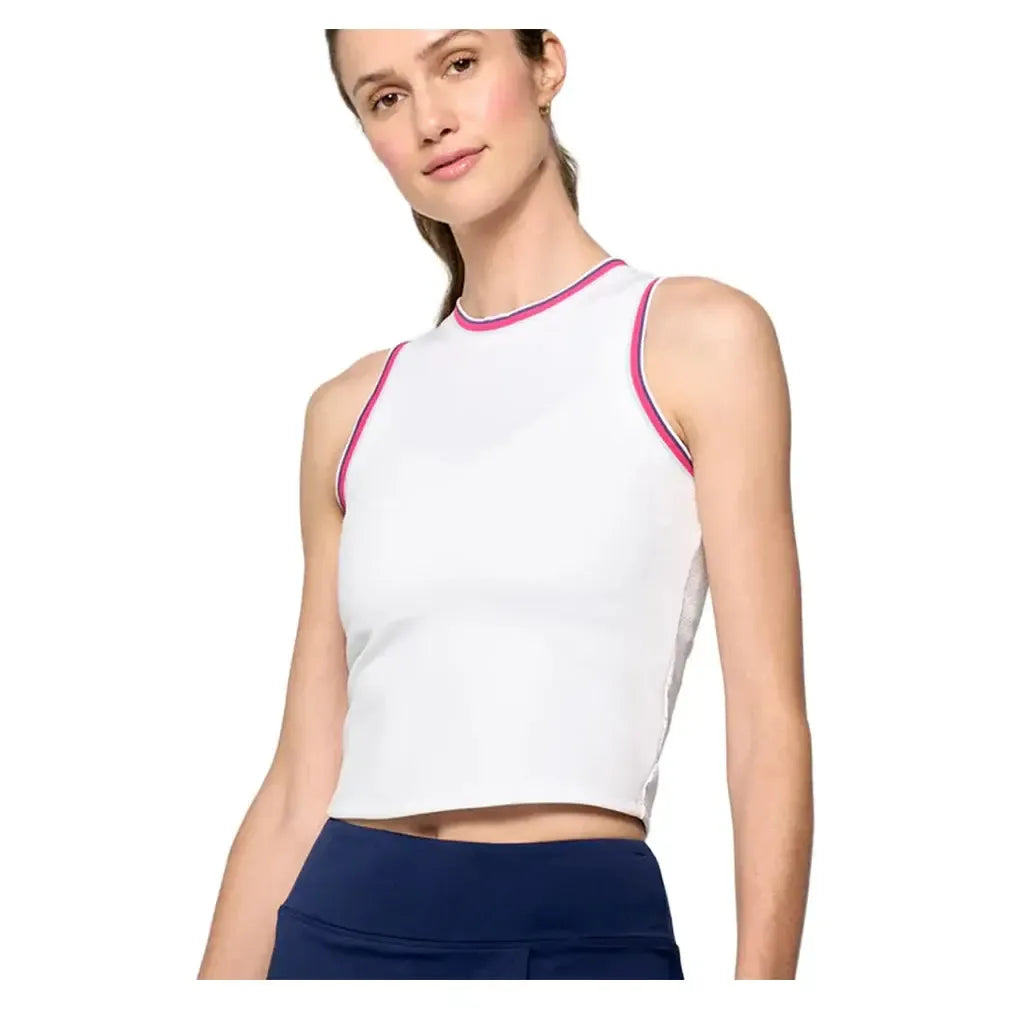 Women's Varsity Tennis Tank White and Multi-Apparel-Lija-25A-1969T1U25_ae2f32ae-2965-47b6-9691-f507fa4049fe-3-[Sku]-Tennis Express