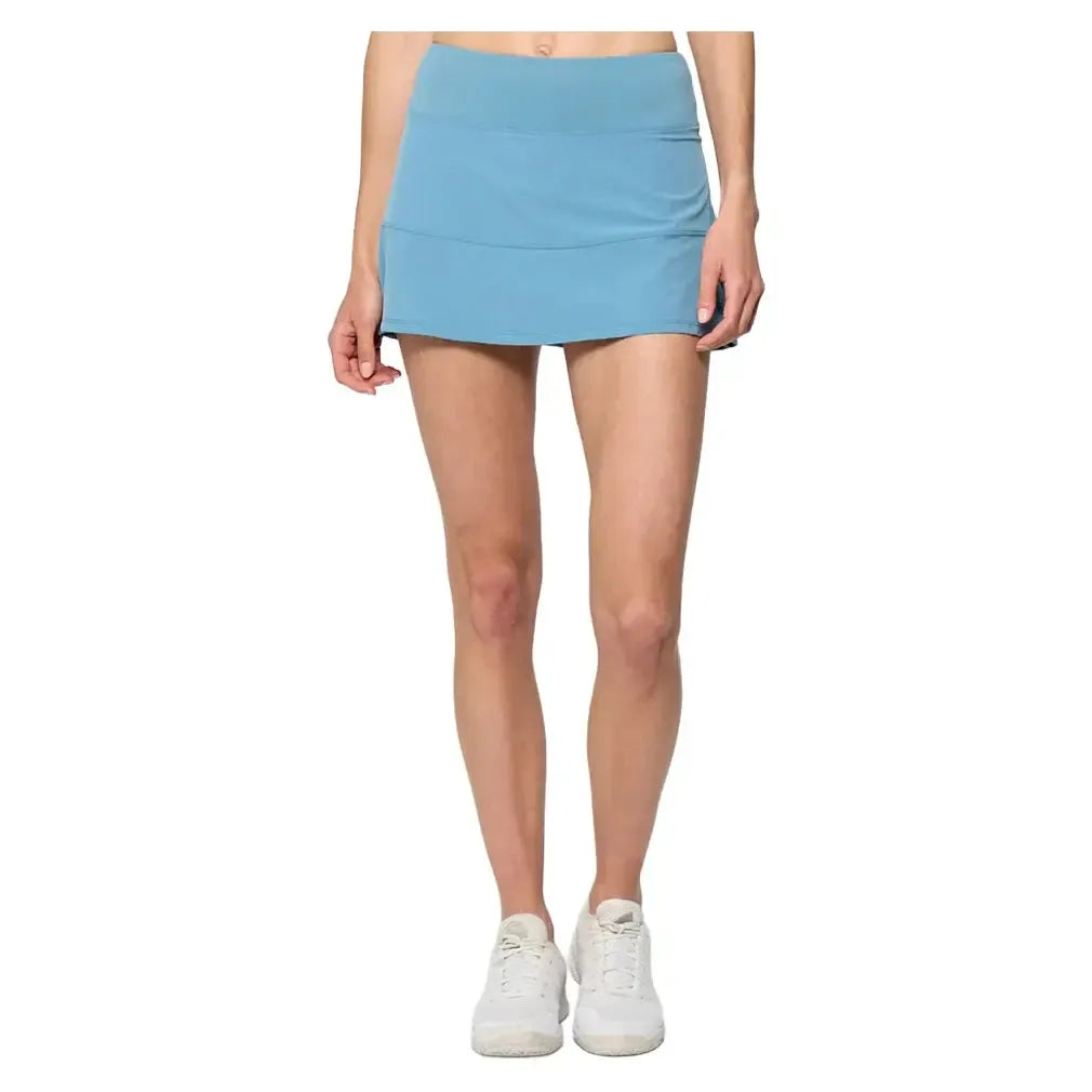 Women's Linear 13 Inch Tennis Skort Dusty Blue