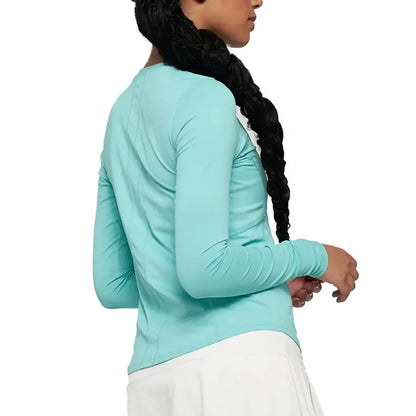 Women's Solar Titan Long Sleeve Tennis Top Aquamarine