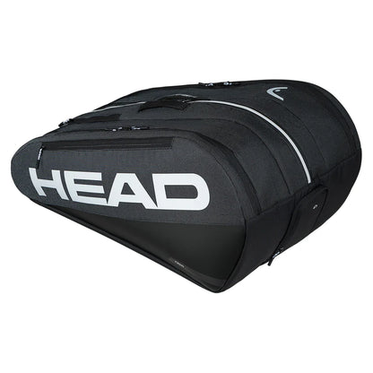 Tour Racquet Bag XL 12 Pack Black and White