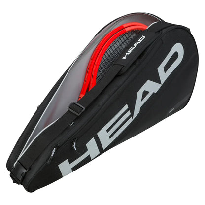 Tour Racquet Bag S 3 Pack Black and White
