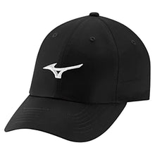 Tour Adjustable LW Hat Black and White-Apparel-Mizuno-260327-9000S25-Tennis Express