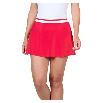 Women's UV 14 Inch High-Waist Tennis Skort-Apparel-Sofibella-2617-Red-702255Tennis Express